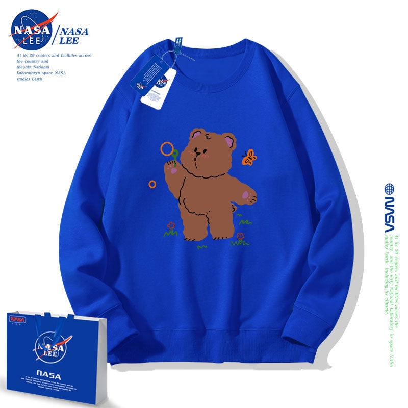 Nasa Children Hoodie Nasa Sweater Children'S Autumn Loose Round Neck
