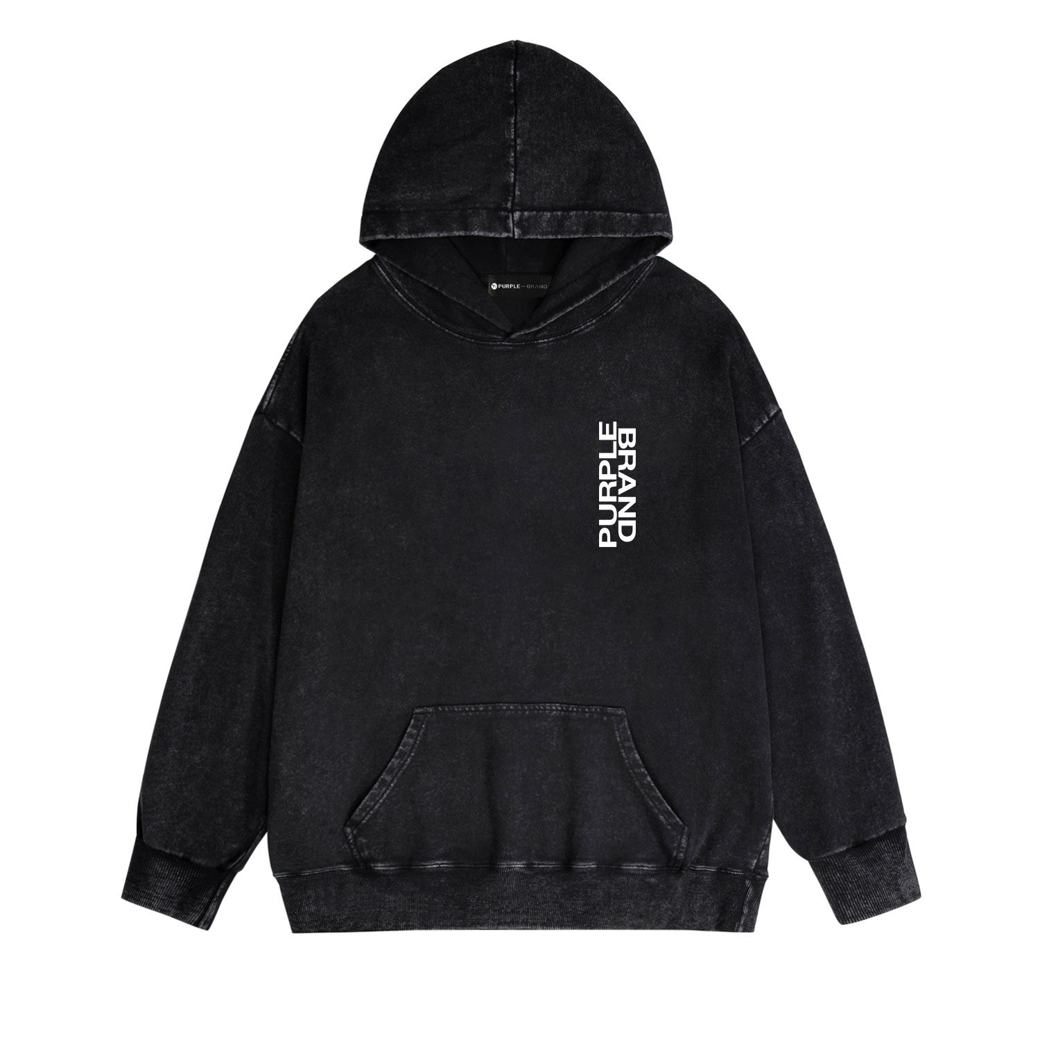 Purple Brand Distressed Hoodie Fashion Old Loose Hooded Sweater