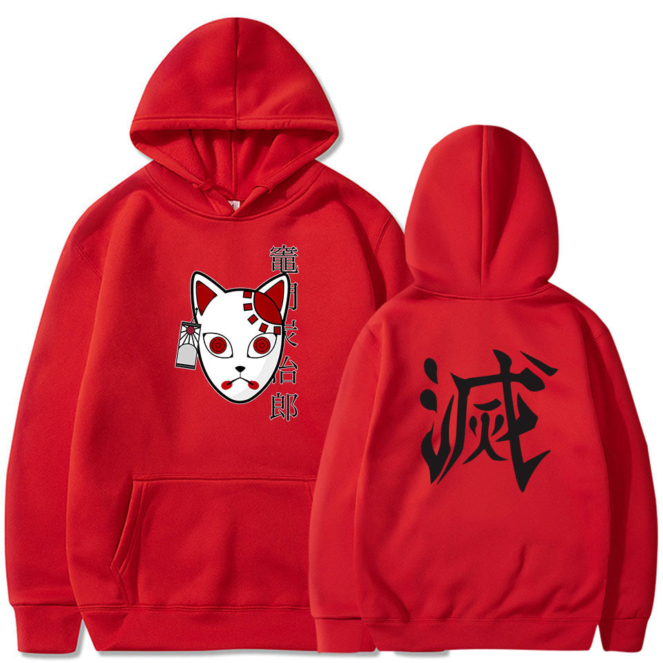 Anime Hoddies Demon Slayer Pullover Women Tanjiro Kamado Costume Hoodie