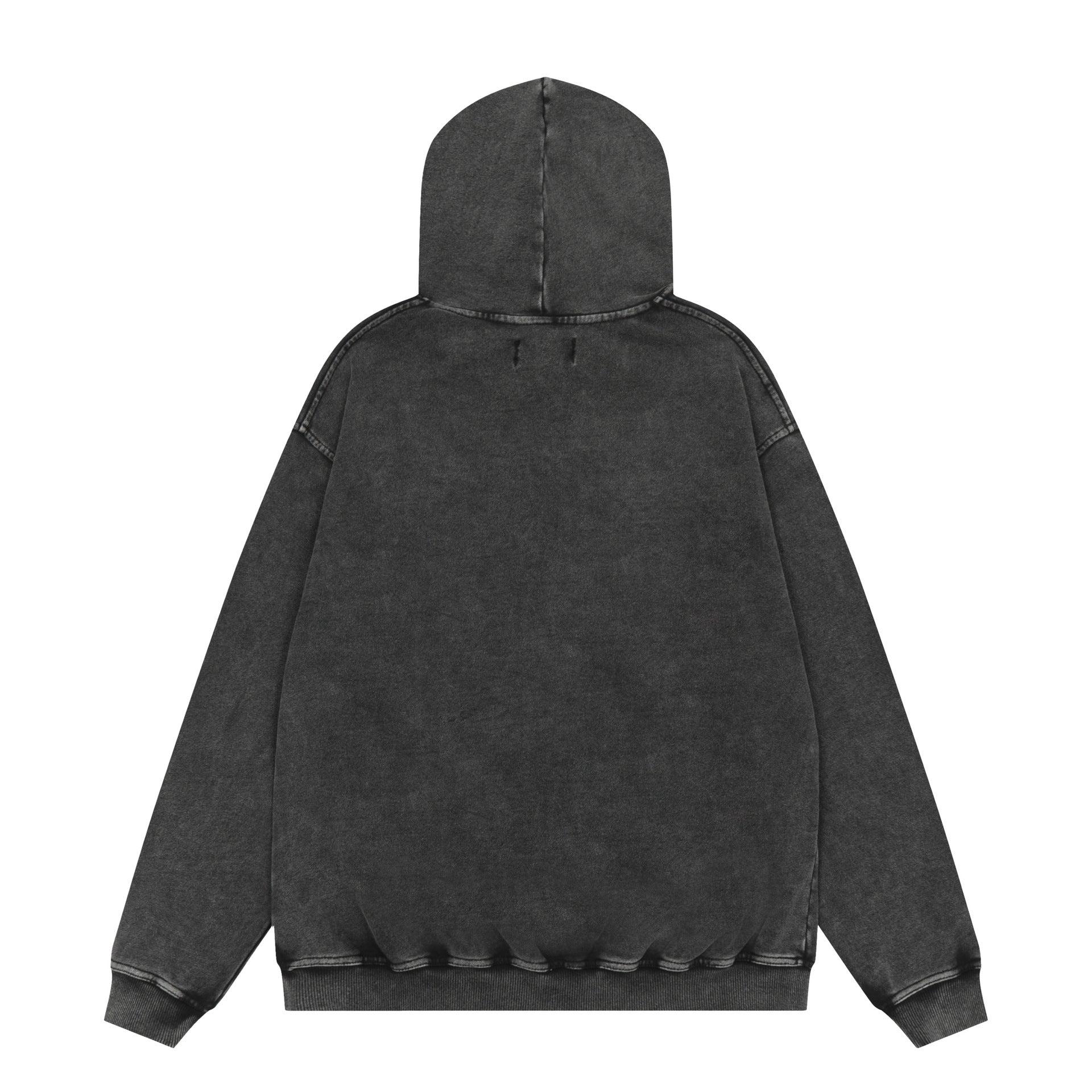 Kanye West Sunday Service Hoodie Distressed White Tiger Terry Loose-Fitting Hoodie