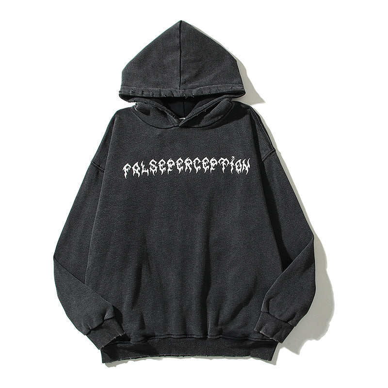 Kanye West Sunday Service Hoodie Autumn And Winter Embroidery Distressed Cut Damaged Hooded Sweater