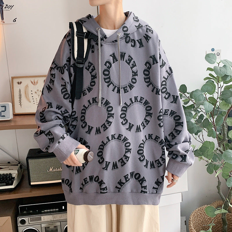 MEN'S Hoodie Hooded Letter-Print