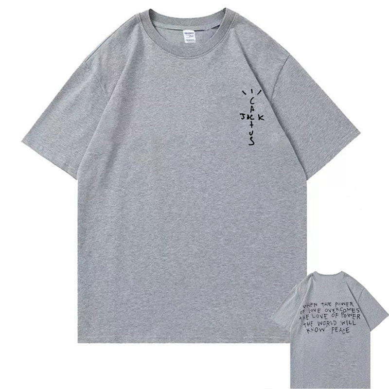 New Cactus Jack Tshirt Awesome Asap Rocky Graphic T Shirts