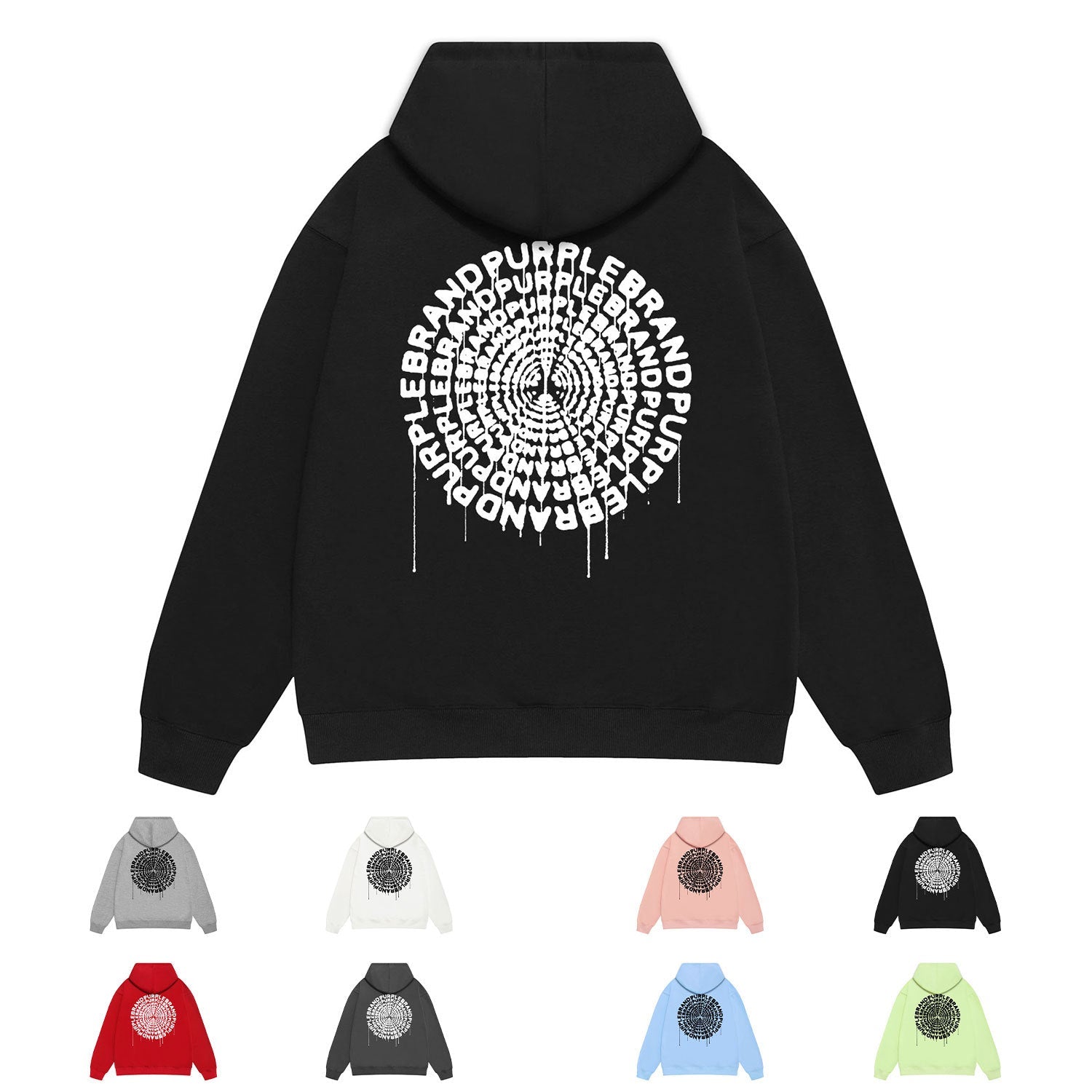 Purple Brand Hoodie Fashion Loose Hooded Sweater