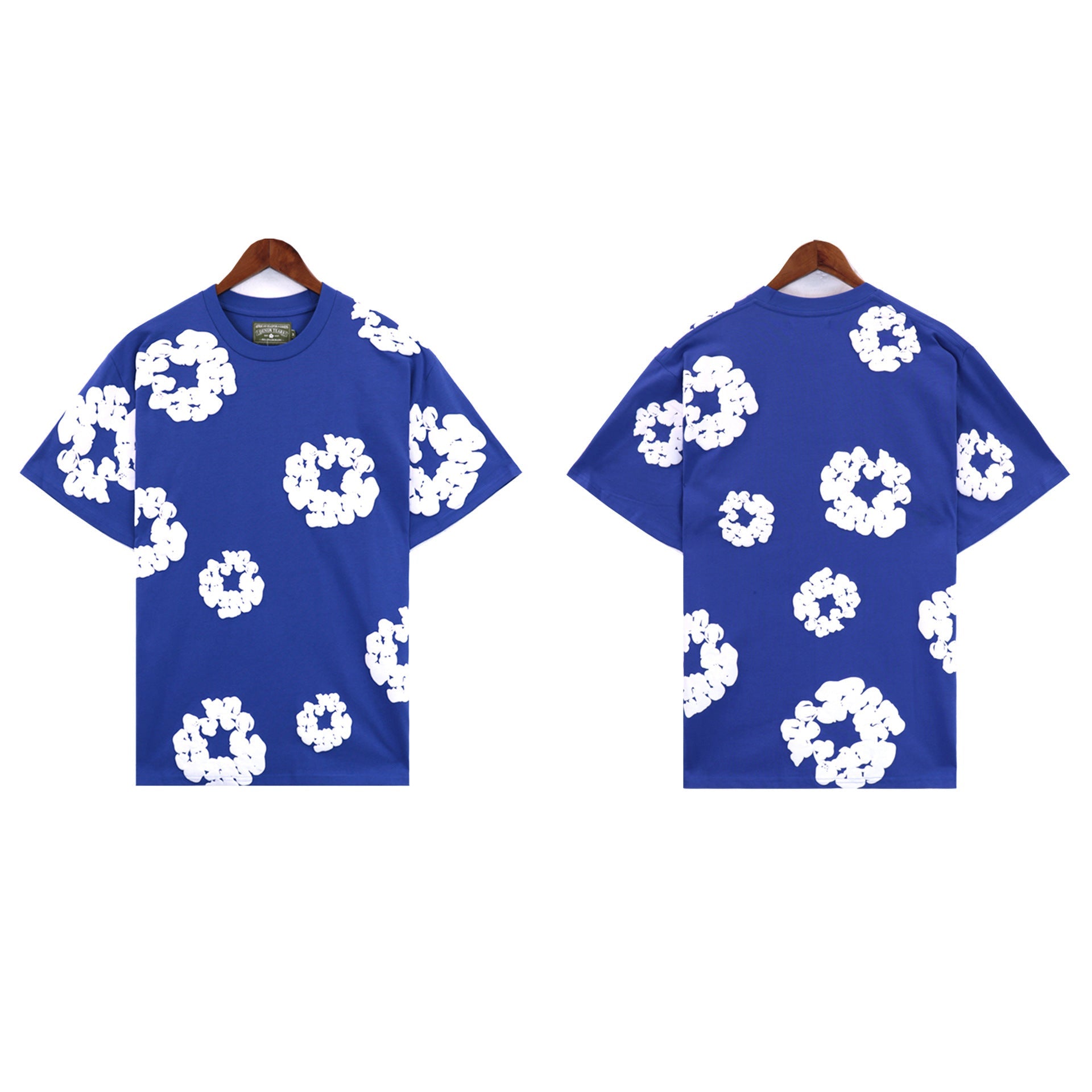 Denim Tears T Shirts Kapok Puff Print Short Sleeve T-shirt