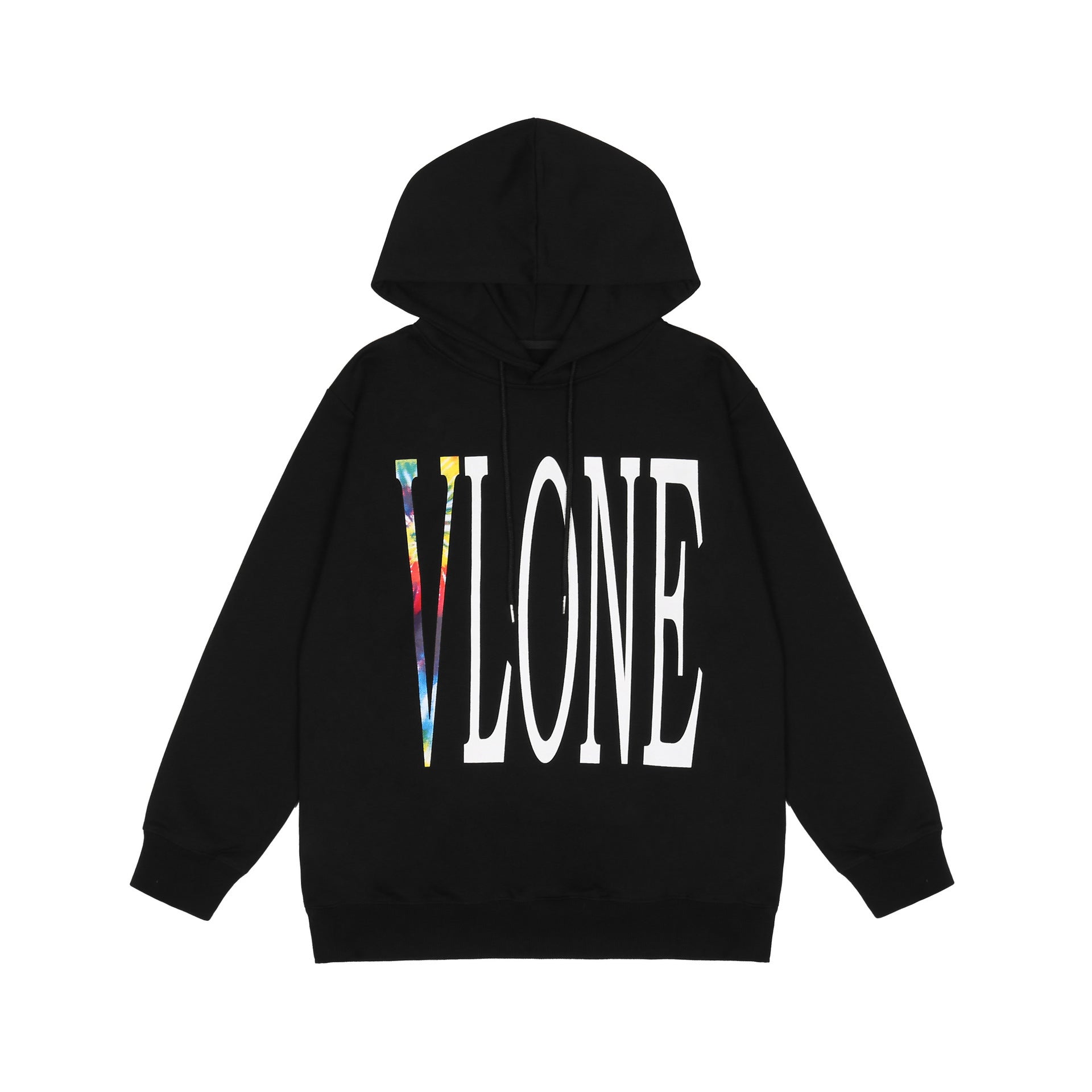 Vlone Hoodie Hip Hop High Street Big V Print Short Sleeve T-Shirt Hoodie