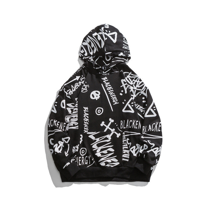 Men's Graphic Hoodies Men's Autumn Casual Hooded Sweater Top