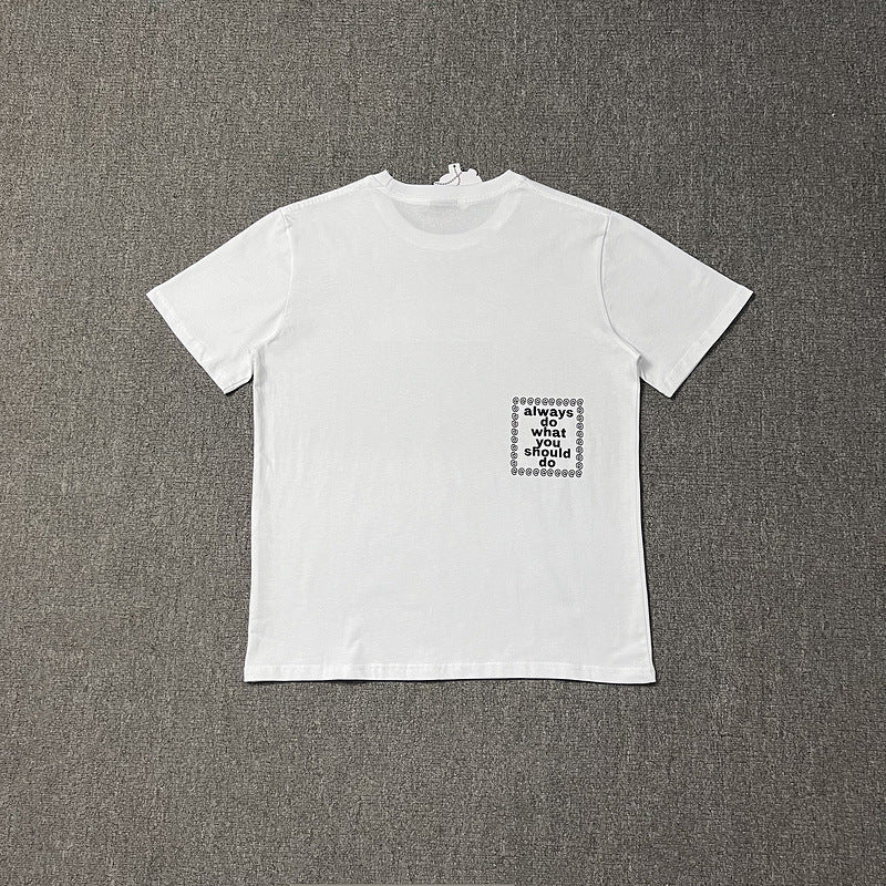 Always Do What You Should Do T Shirts Loose Short Sleeves