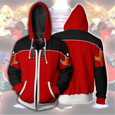 Anime Hoddies 3D Printed Full-Zip Cardigan Anime Hoodie Coat