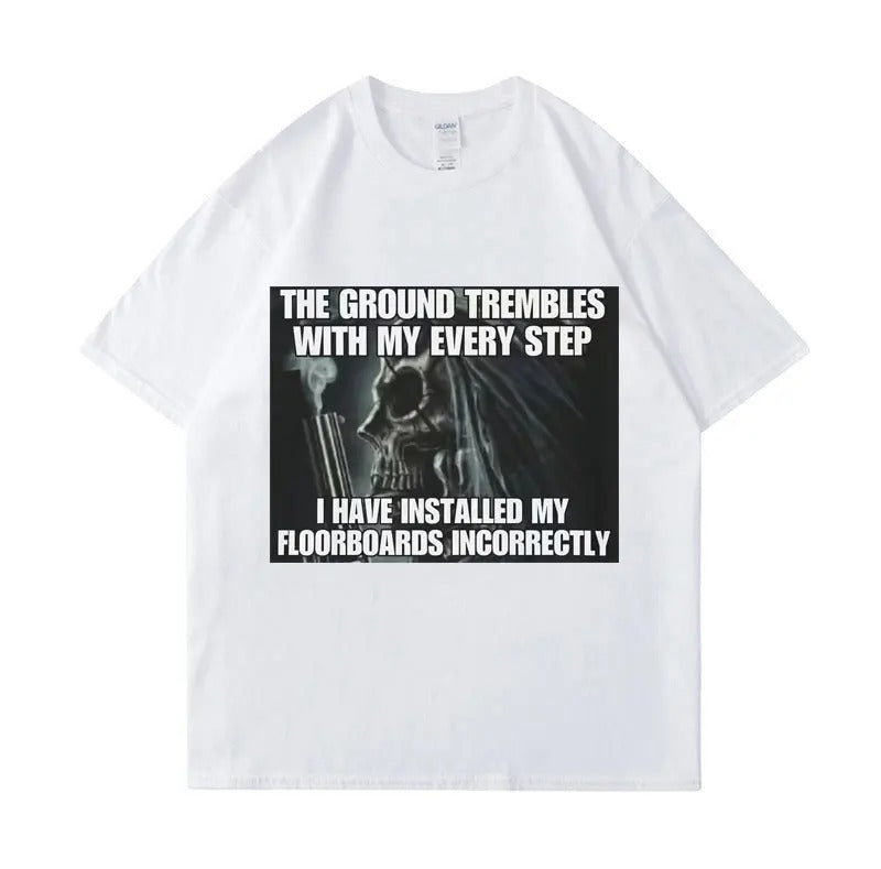 Hard Evil Skeleton Meme T Shirt The Ground mbles with