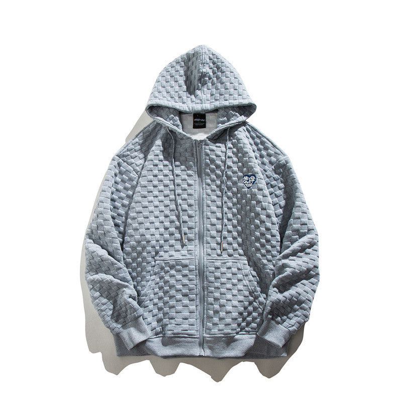 Mens Graphic Hoodies Men's Autumn Clothing Hooded Cardigan Sweater Boys Loose Street Casual