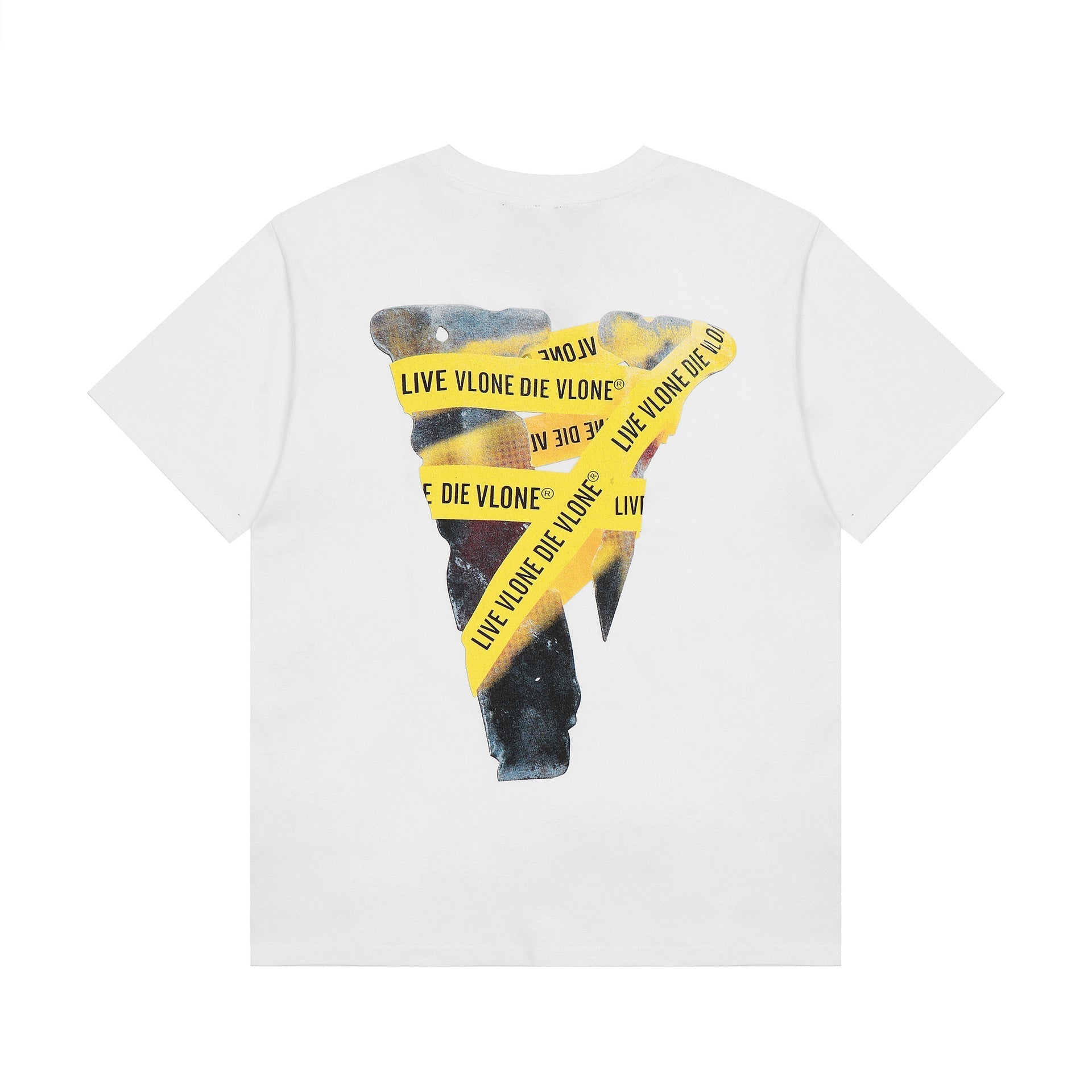 Vlone T Shirt Spring/Summer Tape Pattern