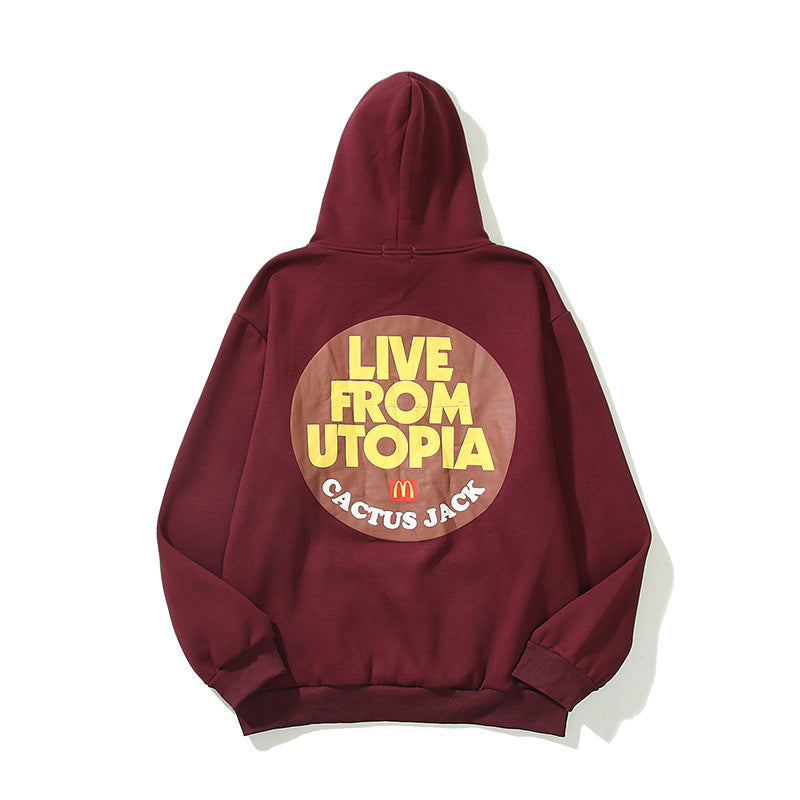 You Must Be Born Again Hoodie Foaming Lettered Casual