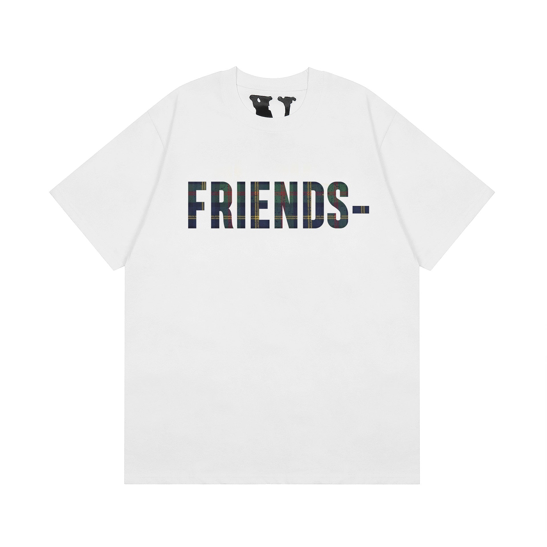 Vlone T Shirt Spring/Summer Print Pattern Crew Neck