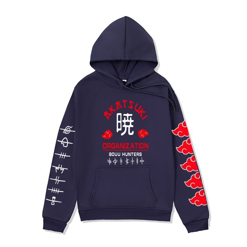 Anime Hoddies Clothing Fire Shadow Tissue Printed Hoodie