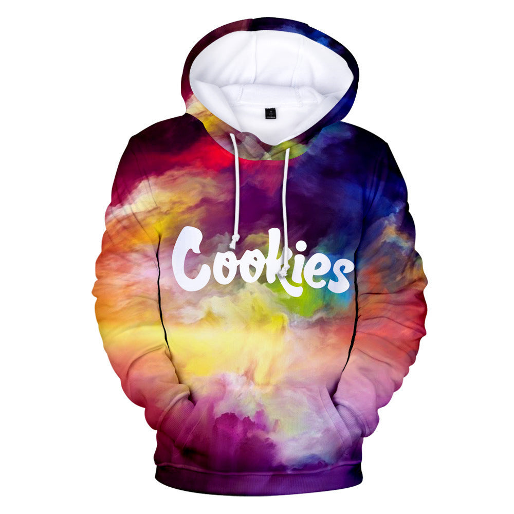Cookies Hoodie Printed Hood Sweater Hooded Long-Sleeved Shirt