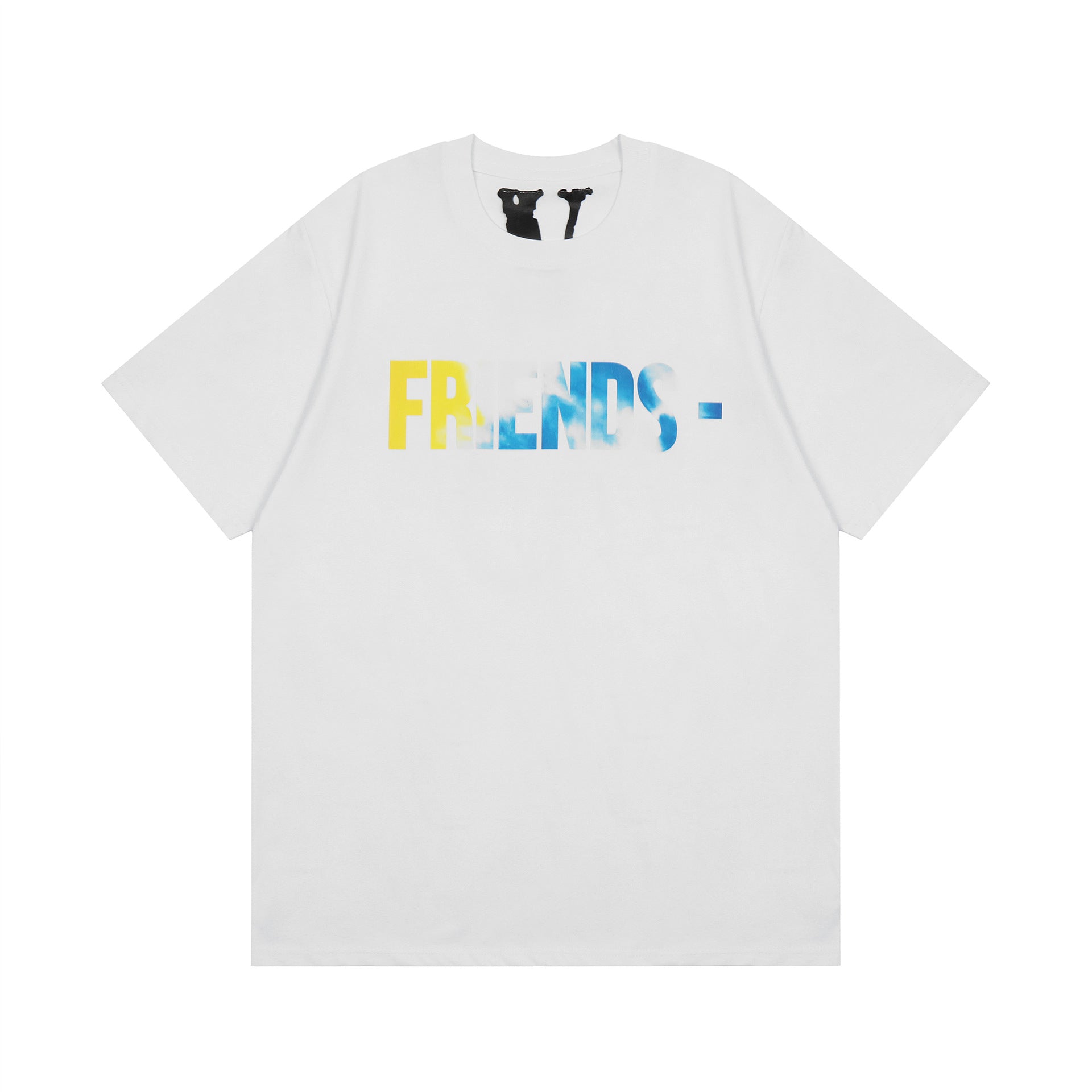 Vlone T Shirt spring and summer gradual change big V pattern