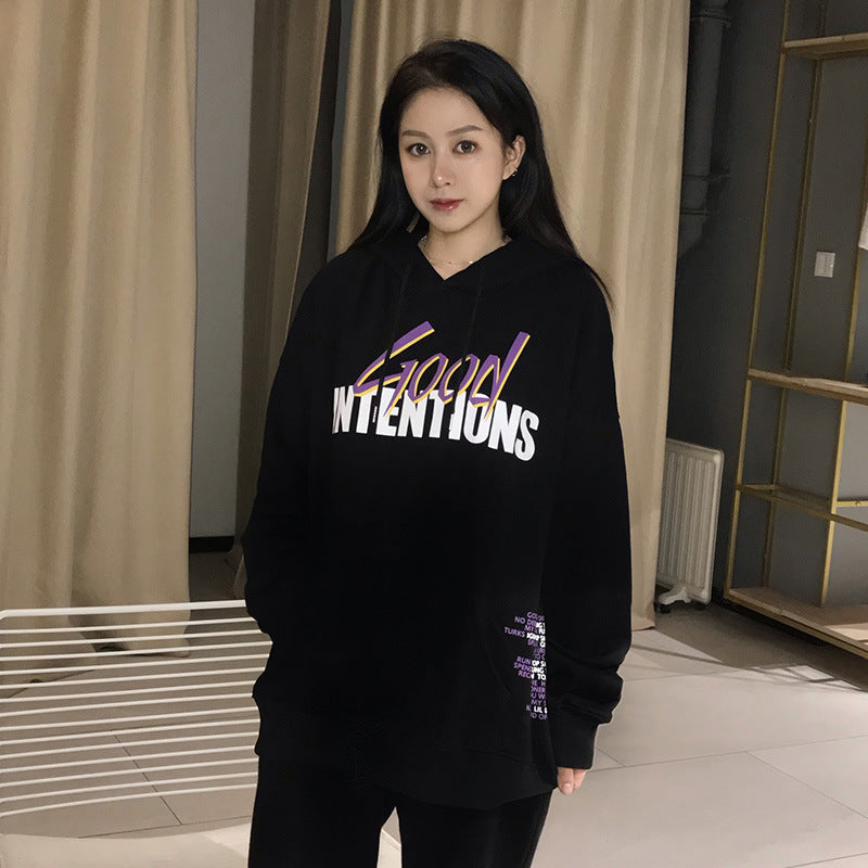 Vlone Hoodie Purple Big V Couple'S Shirts Cap Men'S And Women'S Sweater