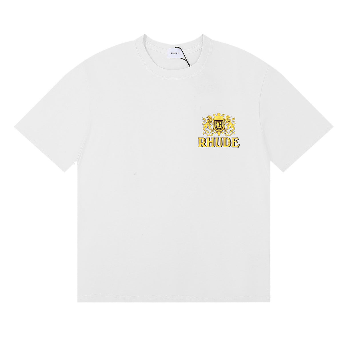 Rhude T Shirt Wheat Ear Badge Short Sleeve T-Shirt