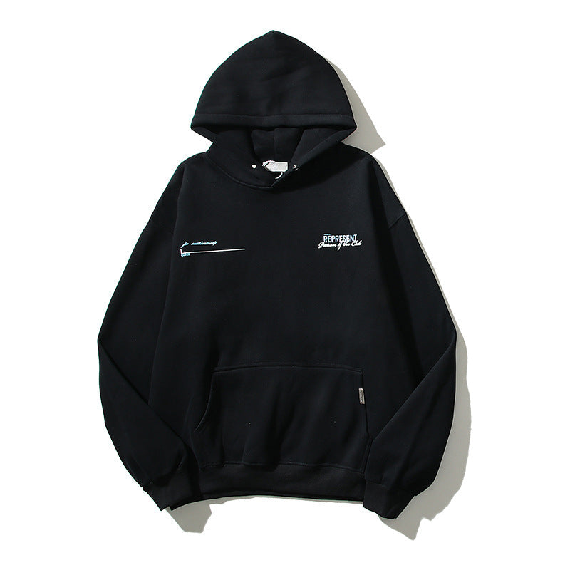 Kanye West Sunday Service Hoodie Present Logo Loose Casual Fleece Hoodie