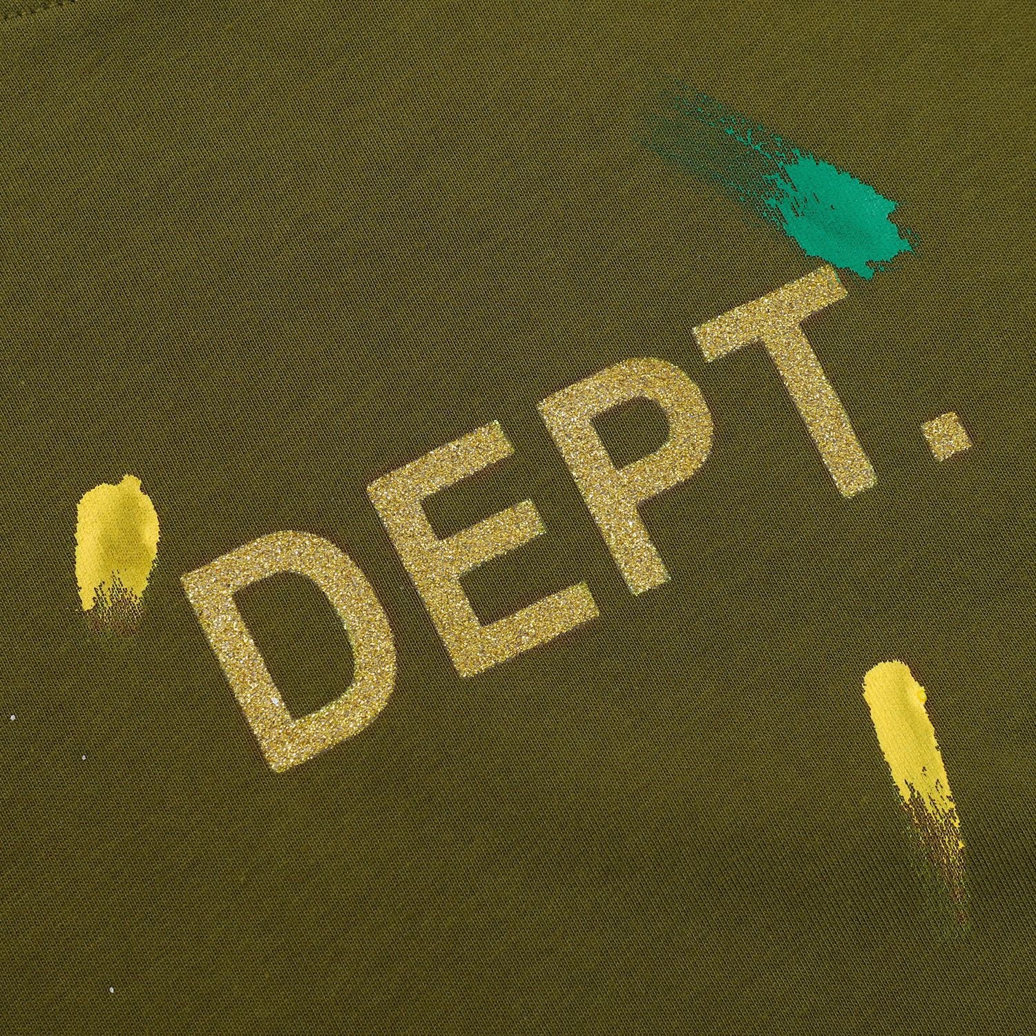 Gallery Dept T Shirts  Splashed Ink Printing Loose Short Sleeve Base Lining