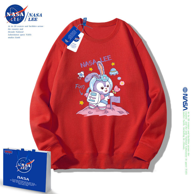 Nasa Children Hoodie Nasa Girls' Round Neck Sweater Autumn