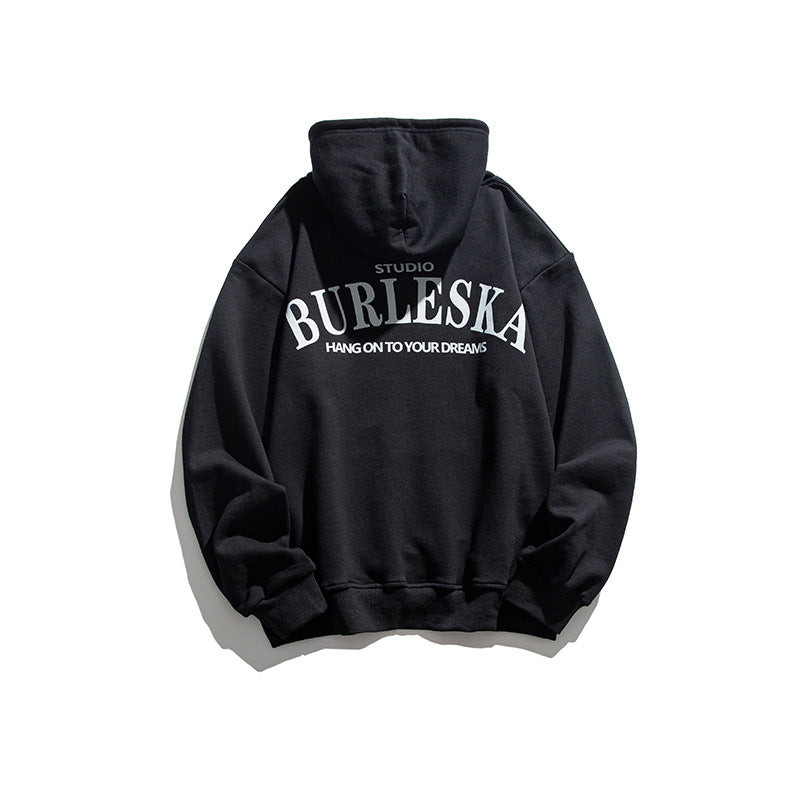 Men's Graphic Hoodies Men's Autumn Long-Sleeved Sweater Loose Casual