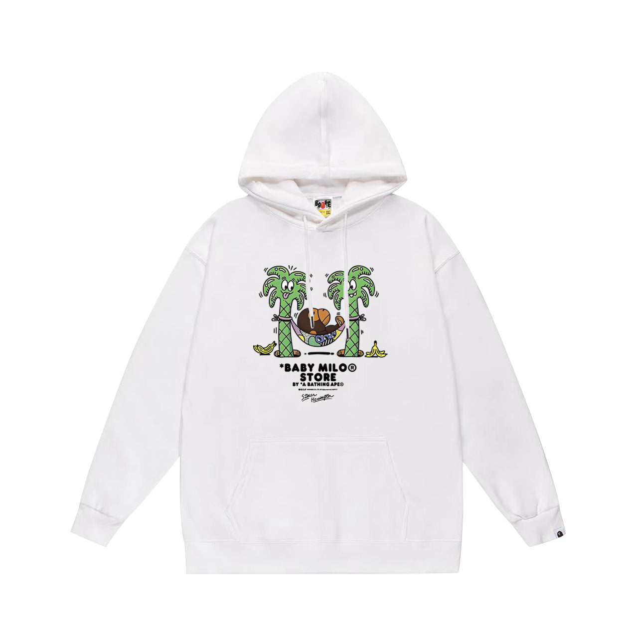 Bathing Ape Hoodie Autumn/Winter Letter Print Loose Hoodie Pullover Ape Sweater