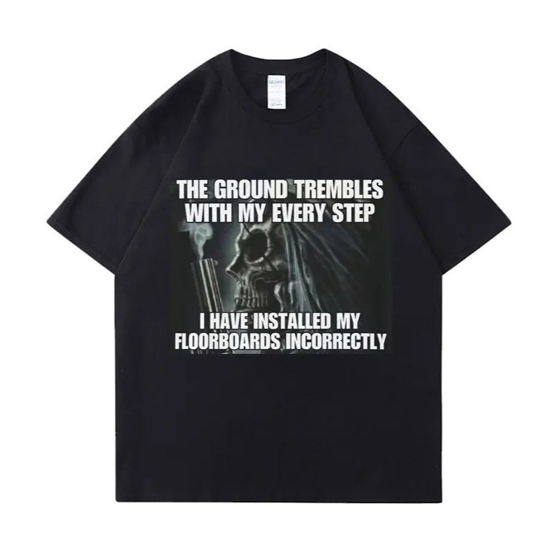 Hard Evil Skeleton Meme T Shirt The Ground mbles with