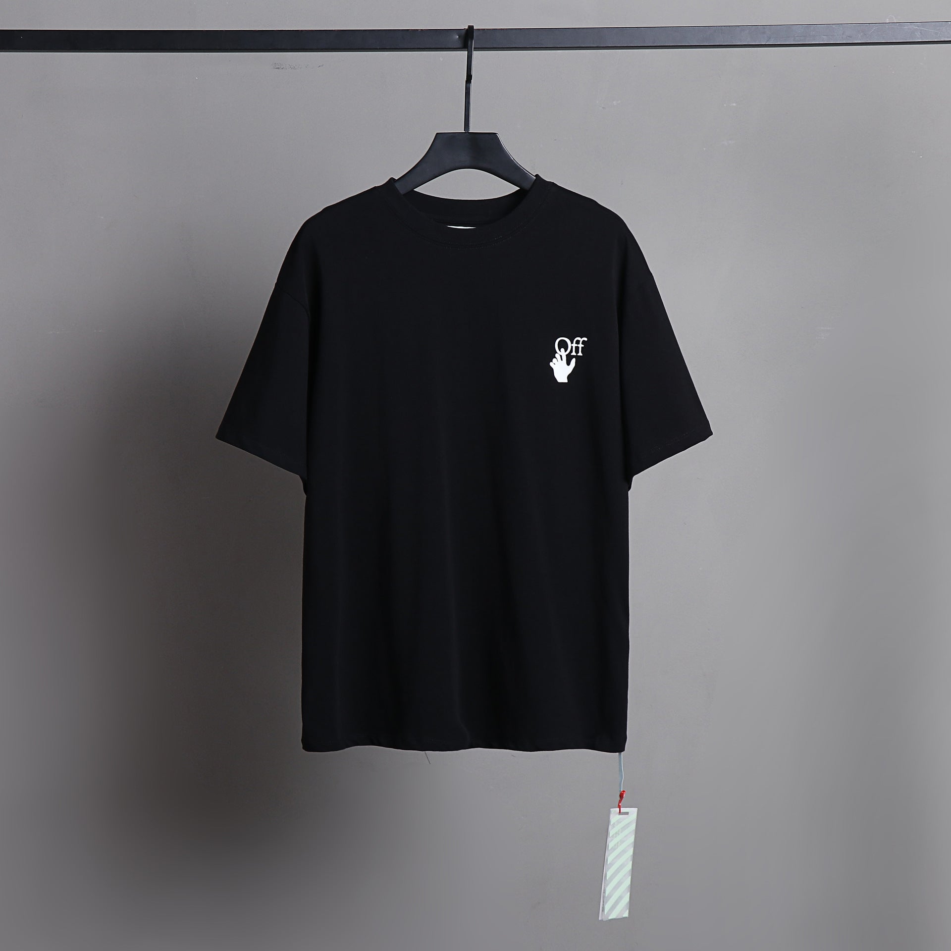 Ow T Shirts Bamboo Leaf Graffiti Arrow Male and Female Trendy Brand Short Sleeve