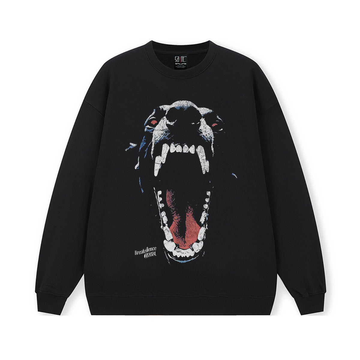 Vintage Hoodie Street Hooded Sweater Crew Neck