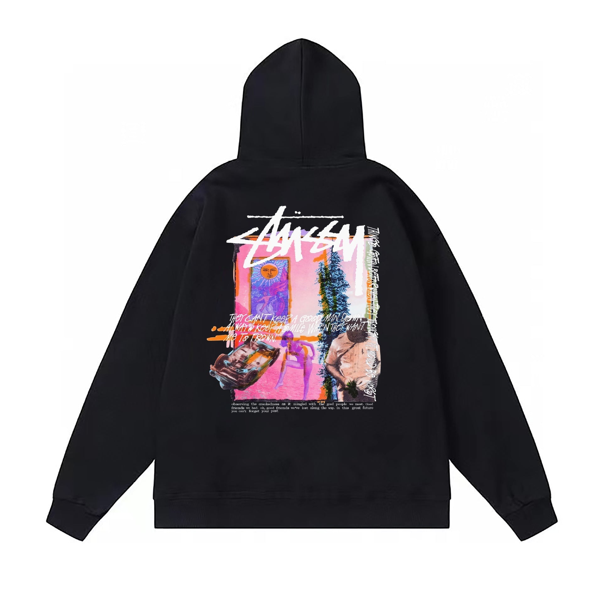 Stussy Hoodie Fall/Winter Fleece Hooded Sweater