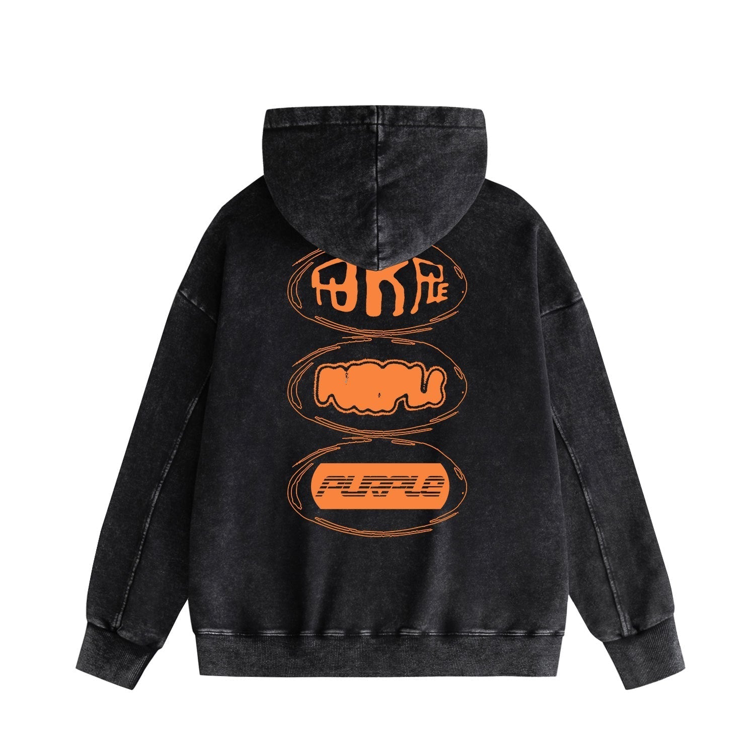 Purple Brand Distressed Hoodie Fashion Old Loose Hooded Sweater