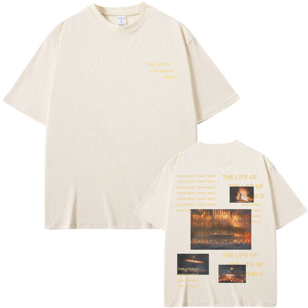 Rapper Kanye West Graduation Bear Double Sided Print T Shirt