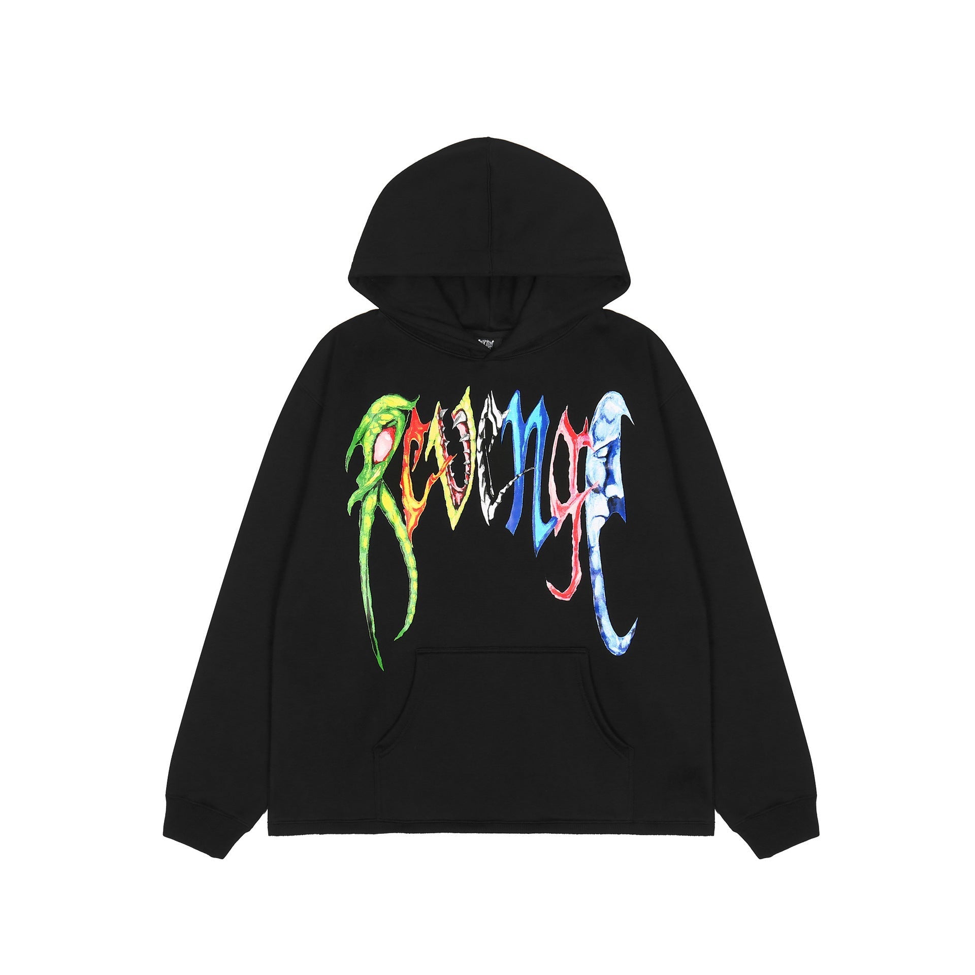 Revenge Hoodie Mechanical Skull Print Men's and Women's Hooded Sweater