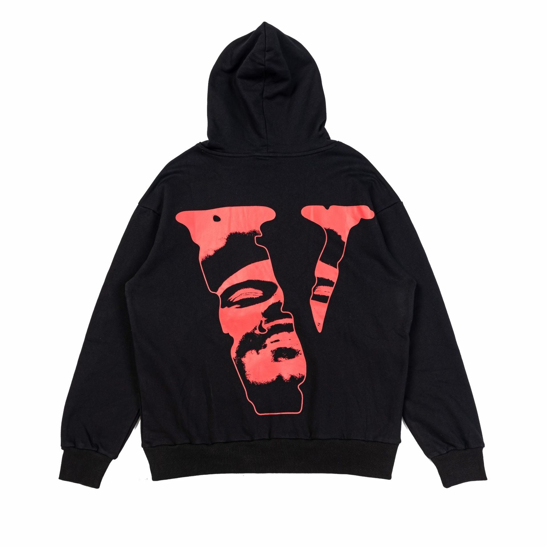 Vlone Hoodie Face Big V Pattern