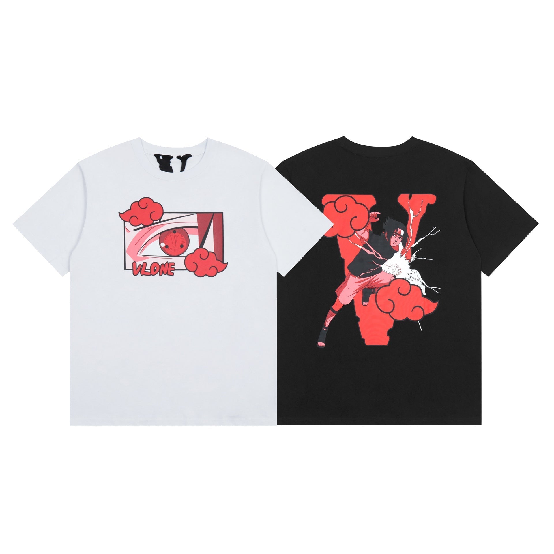 Vlone T Shirt Spring and Summer Cartoon Joint Pattern