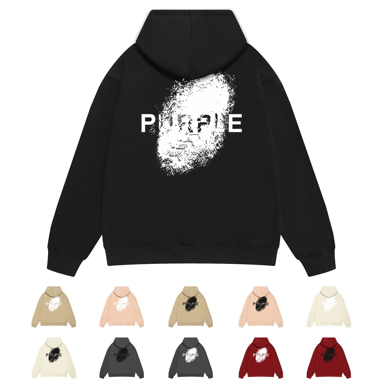 Purple Brand Hoodie Fashion Loose Hooded Sweater