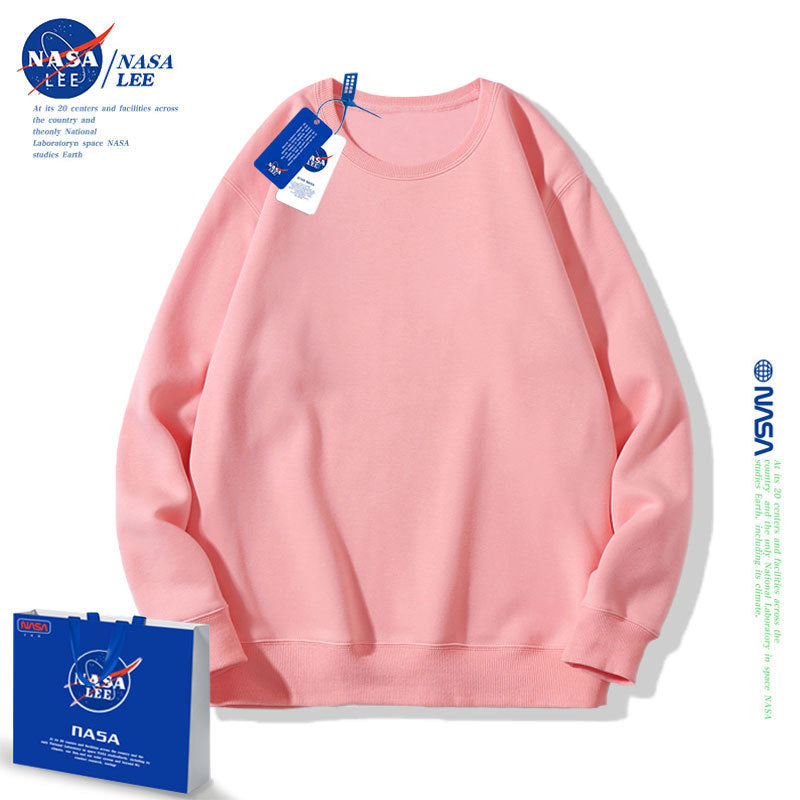 Nasa Children Hoodie Nasa Joint Name Children'S Round Neck Solid Color Hoodie Spring And Autumn