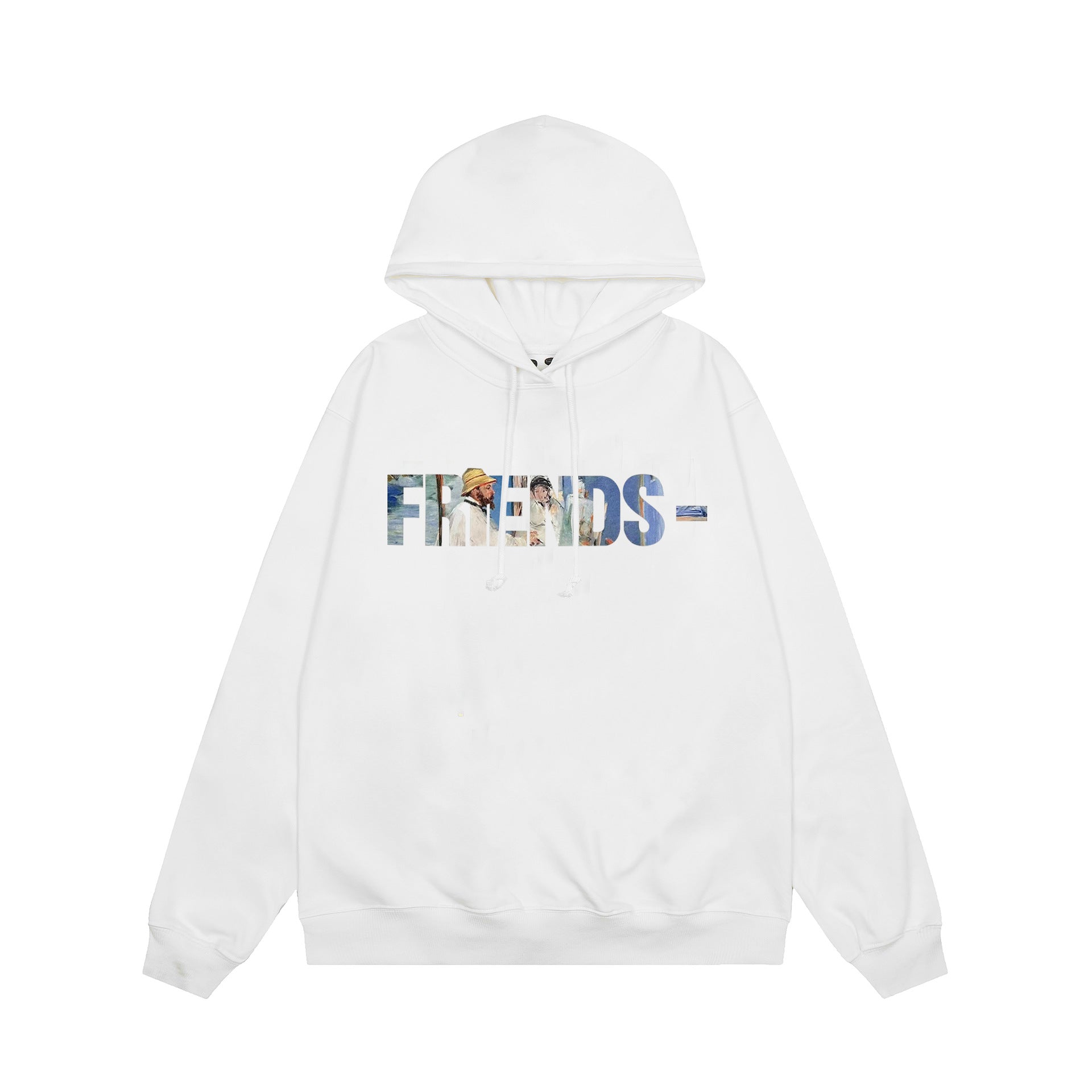 Vlone Hoodie autumn and winter oil painting big V letter hooded