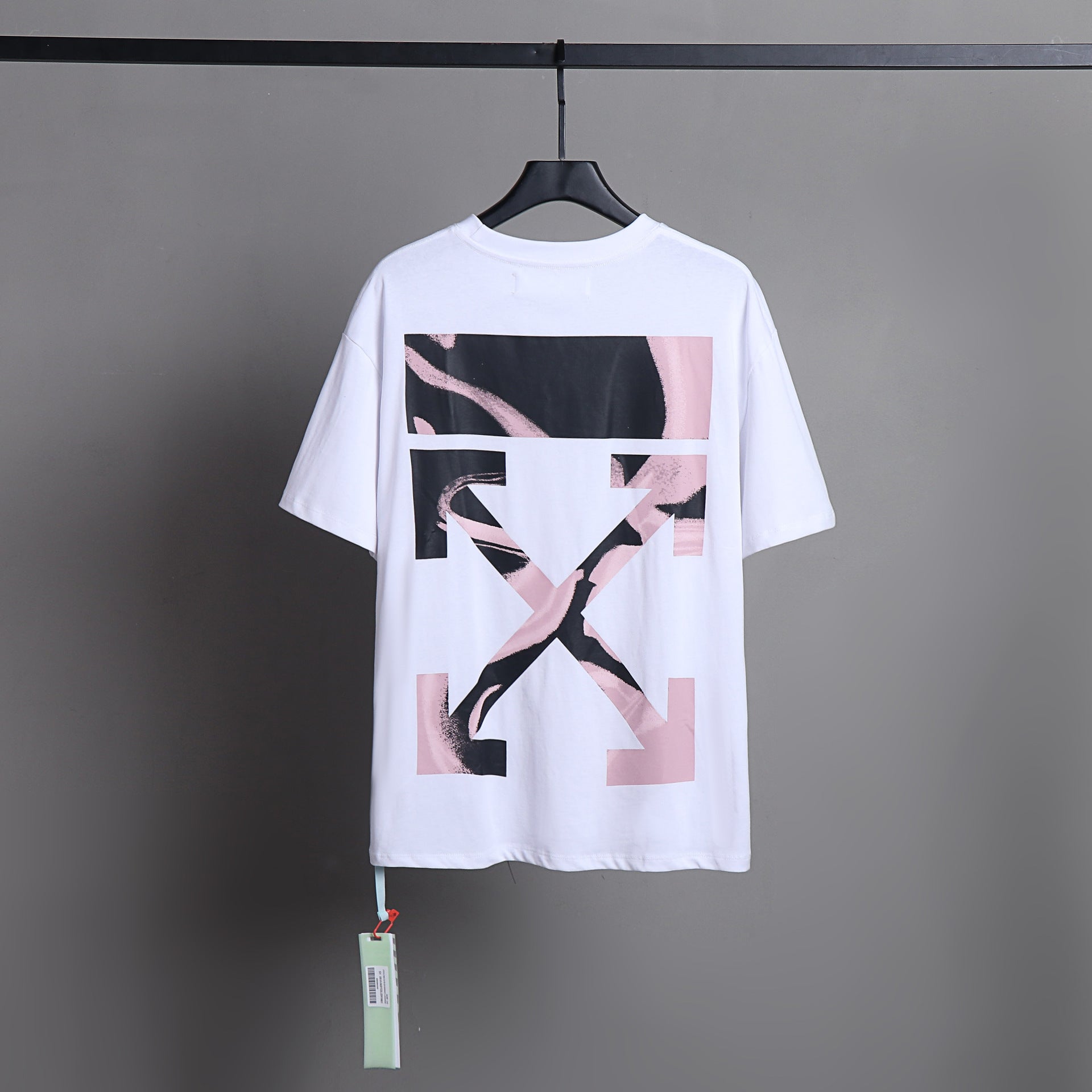 Ow T Shirts Gradient Printing Men and Women Short Sleeve