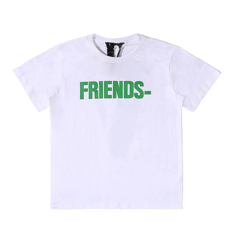 Vlone T Shirt Men'S And Women'S Casual Short-Sleeved T-Shirt