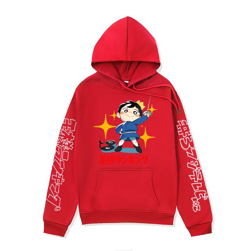 Anime Hoddies King's Ranking Sweatshirt Poji King Print Hoodie