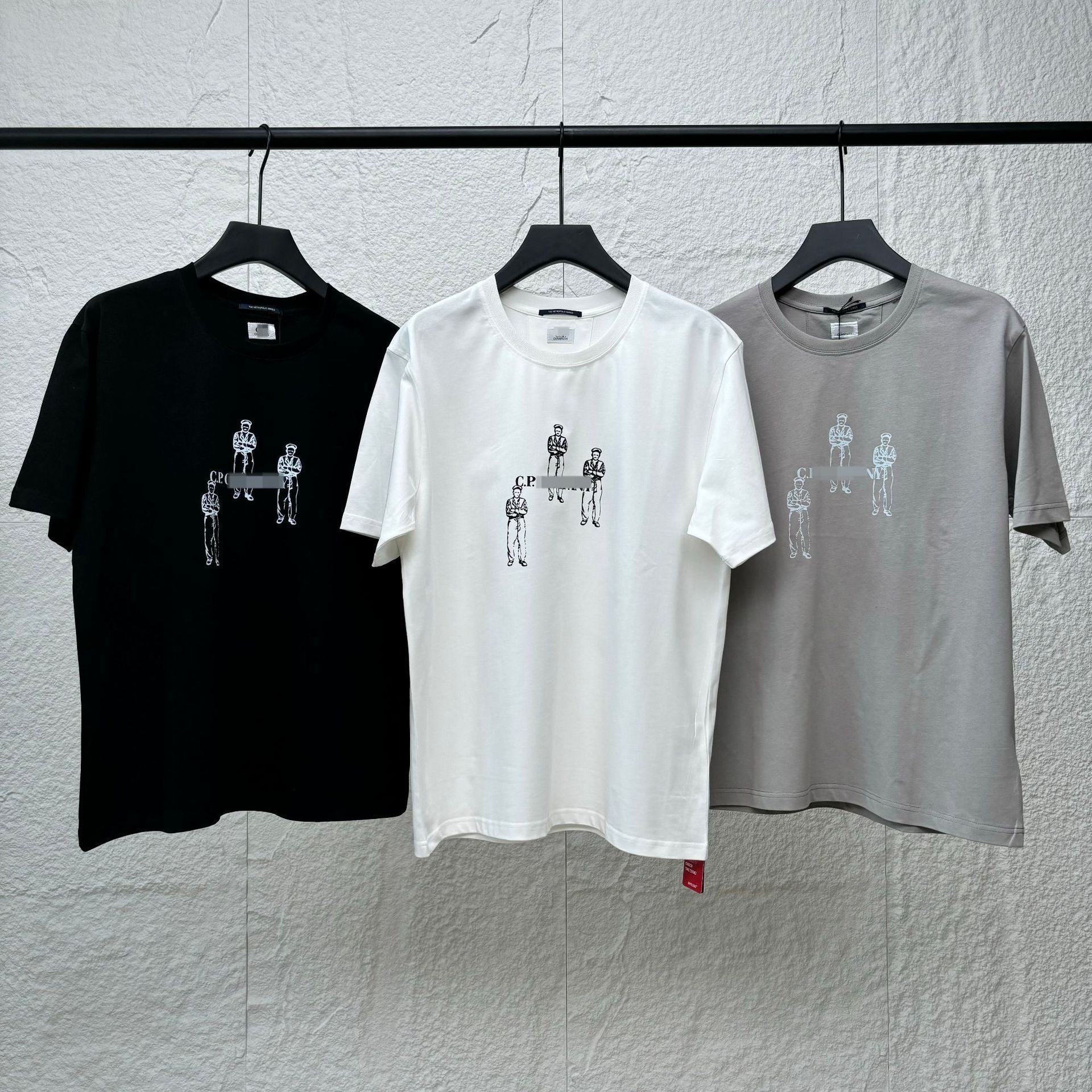 Cp Company T Shirts Printed Casual Crew Neck Short Sleeves