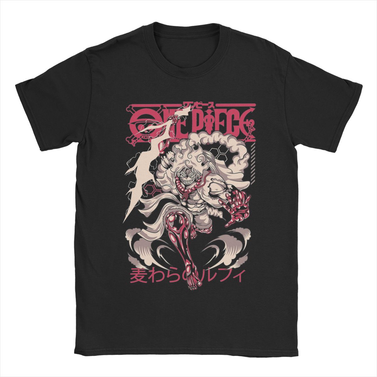 Men LUFFYS FLAG Ones Anime Pieces T Shirt  Cotton Clothing