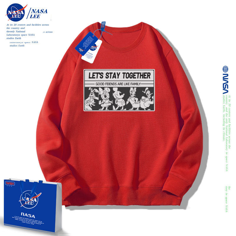 Nasa Children Hoodie Nasa Children'S Round Neck Sweater Spring And Autumn Loose