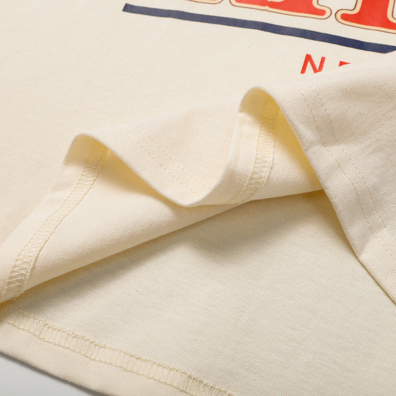 Rhude T Shirt Parrot Wheat Ear Letter Print Short Sleeve T-Shirt