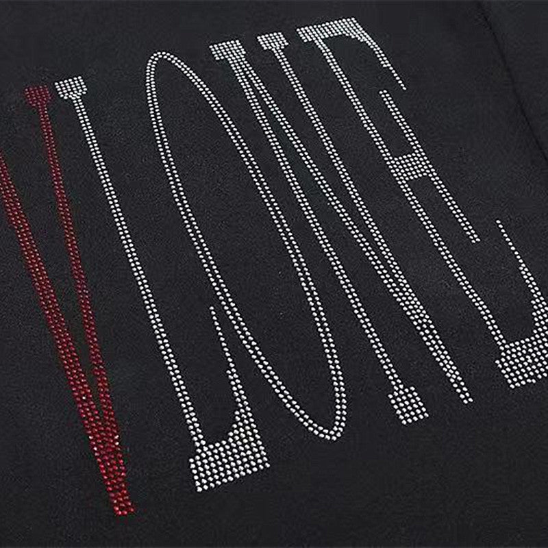 Vlone Hoodie Hoodie Hip Hop Back Red Big V Hoodie