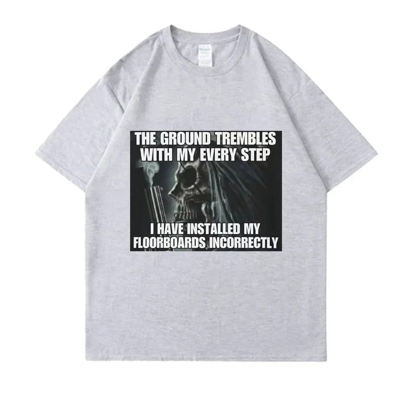 Hard Evil Skeleton Meme T Shirt The Ground mbles with