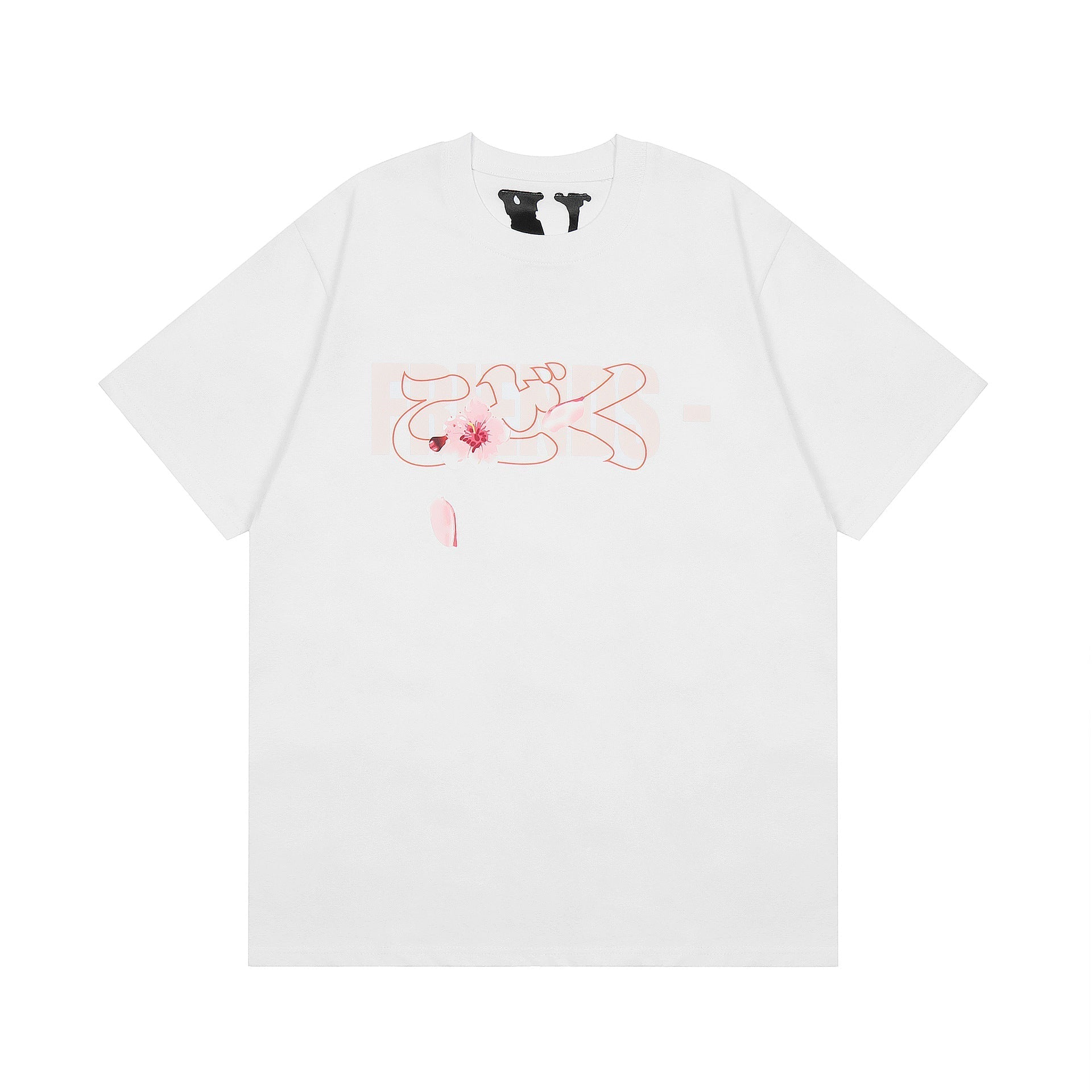 Vlone T Shirt Spring Summer Flower Crew Neck